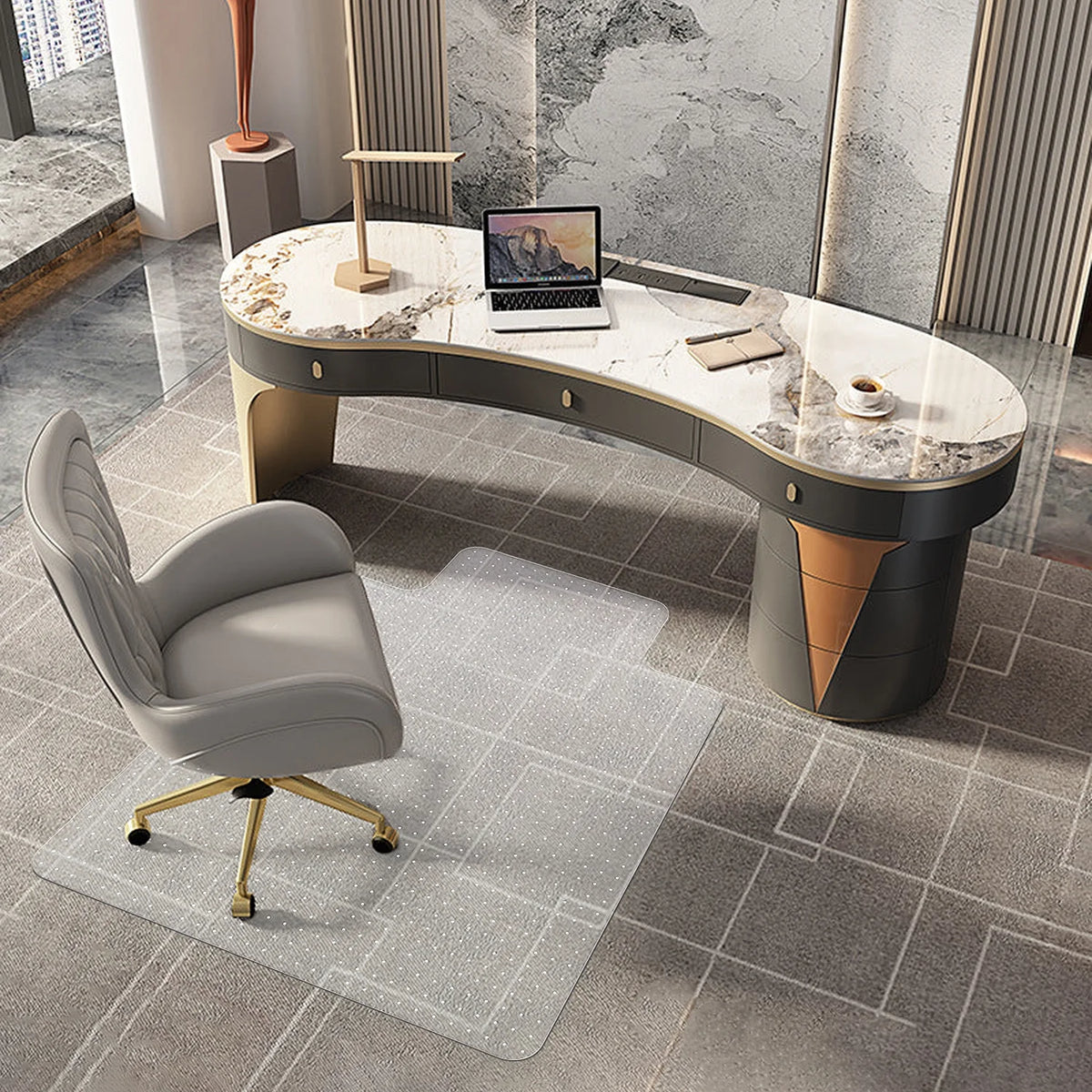 Office Chair Mat for Low Pile Carpet, 30'' x 48'' N192