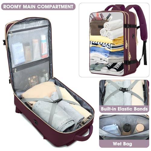 Light Blue Waterproof Travel Backpack X1007