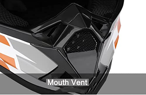 Adult Off-Road Mountain Full Face Helmet with Gloves Goggles DOT Certified K6035