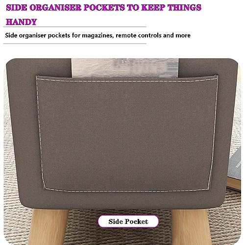Rectangle Foot Stool with Padded Seat and Solid Wood Legs I621507