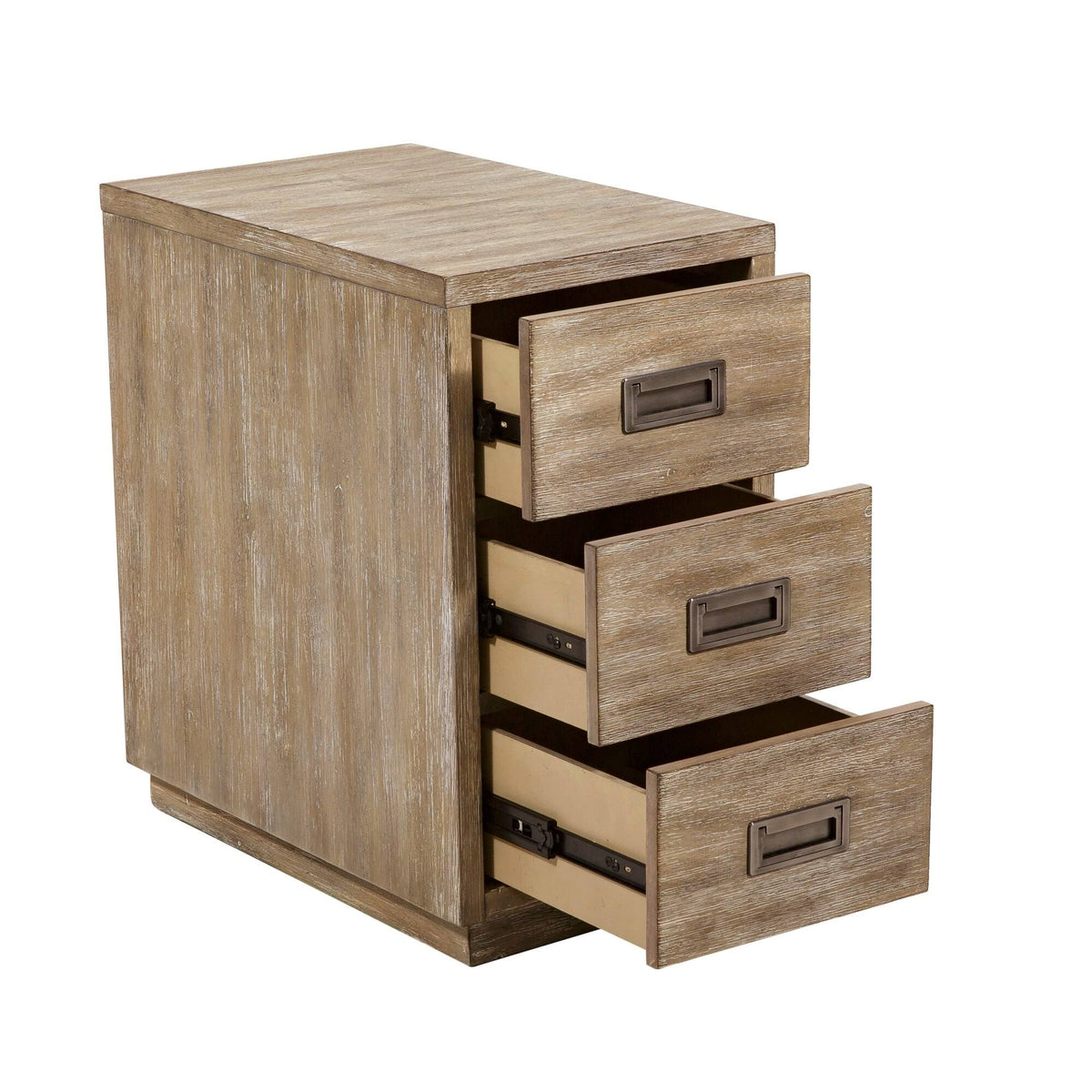 Acacia Wood Three Drawer Side Table T60841