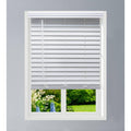 White Cordless Faux Wood Blind T1770