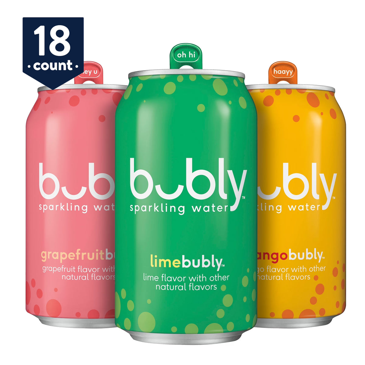 Tropical Sparkling Water Variety Pack, 12 fl oz, 18 Pack Cans L68662