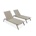 Tan 2 Pack Outdoor Chaise Lounge E720