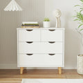 White 6 Drawer Wood Dresser E223525