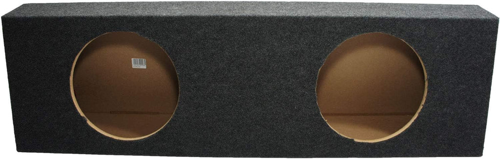 Dual 12 Subwoofer Truck Sub Box Enclosure 5/8 MDF Gray G345