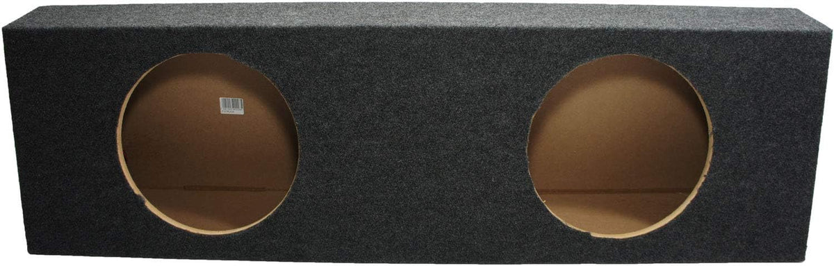 Dual 12 Subwoofer Truck Sub Box Enclosure 5/8 MDF Gray G345