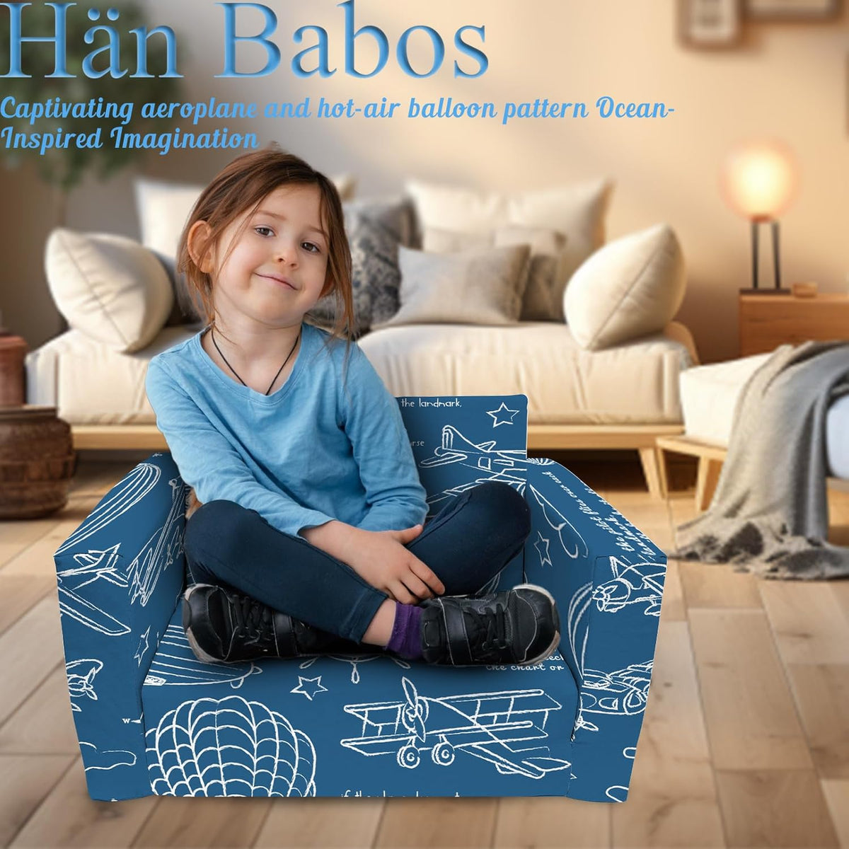 2 Seats 2 in 1 Flip Open Chair Sleeper Bed V672836
