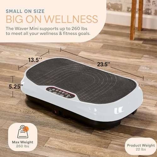 Mini Vibration Plate Exercise Machine with 2 Loop Bands & 4 Resistance Bands I347