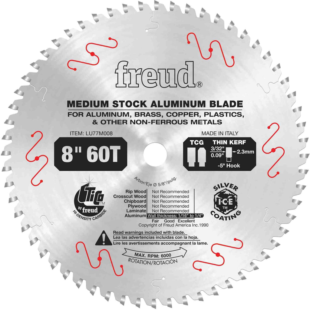 8x22 Thin Kerf Non-Ferrous Metal Saw Blade U2400