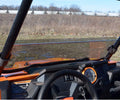 Axle scratch resistant half polycarbonate windshield W6674