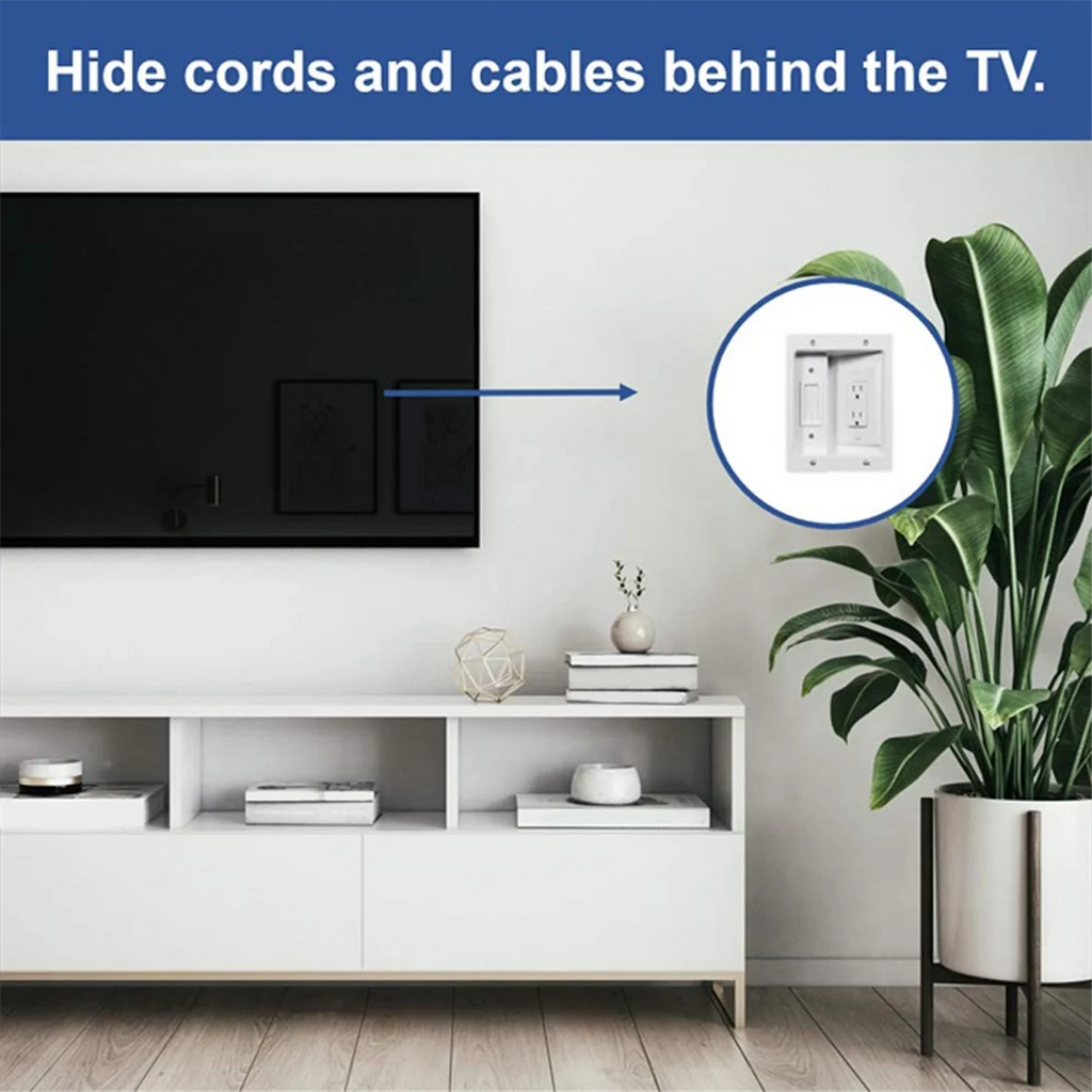 Recessed Outlet Box Cable Management Kit 15A 125V C184674