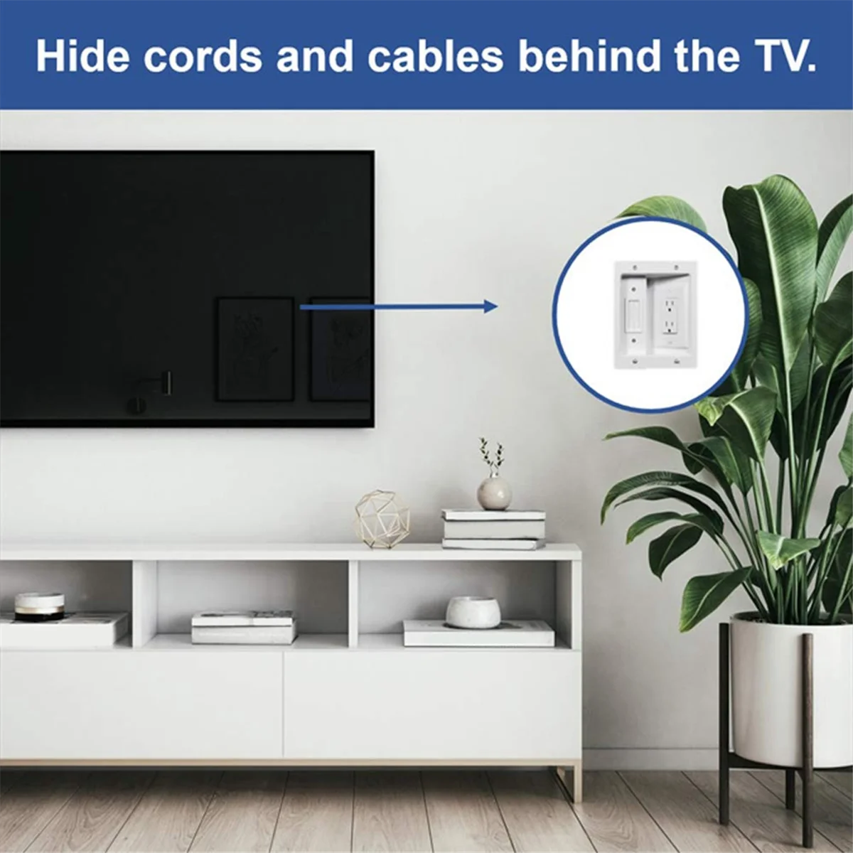 Recessed Outlet Box Cable Management Kit 15A 125V C184674