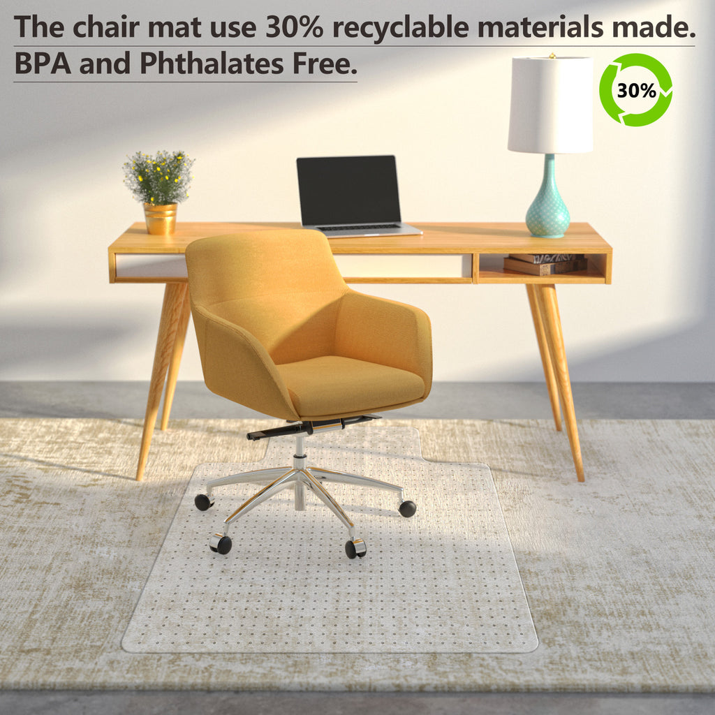 Office Chair Mat for Low Pile Carpet, 30'' x 48'' N192