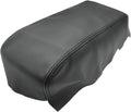 Black Microfiber Leather Armrest Cover Pack of 2 B273224