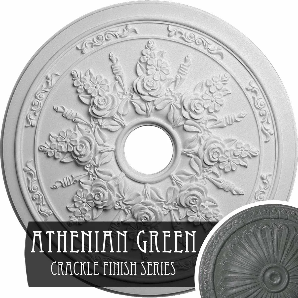Rose and Ribbon Ceiling Medallion W91304