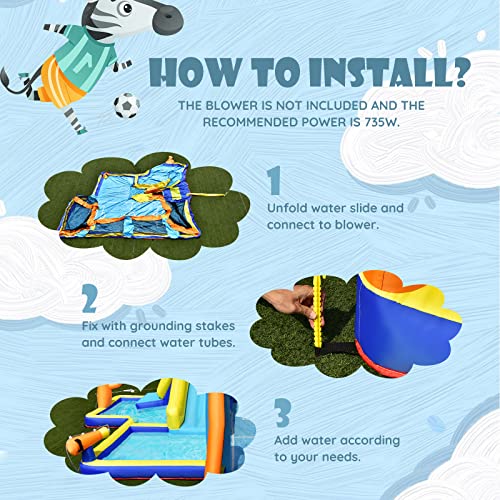 Inflatable Water Slide with Carry Bag O5067
