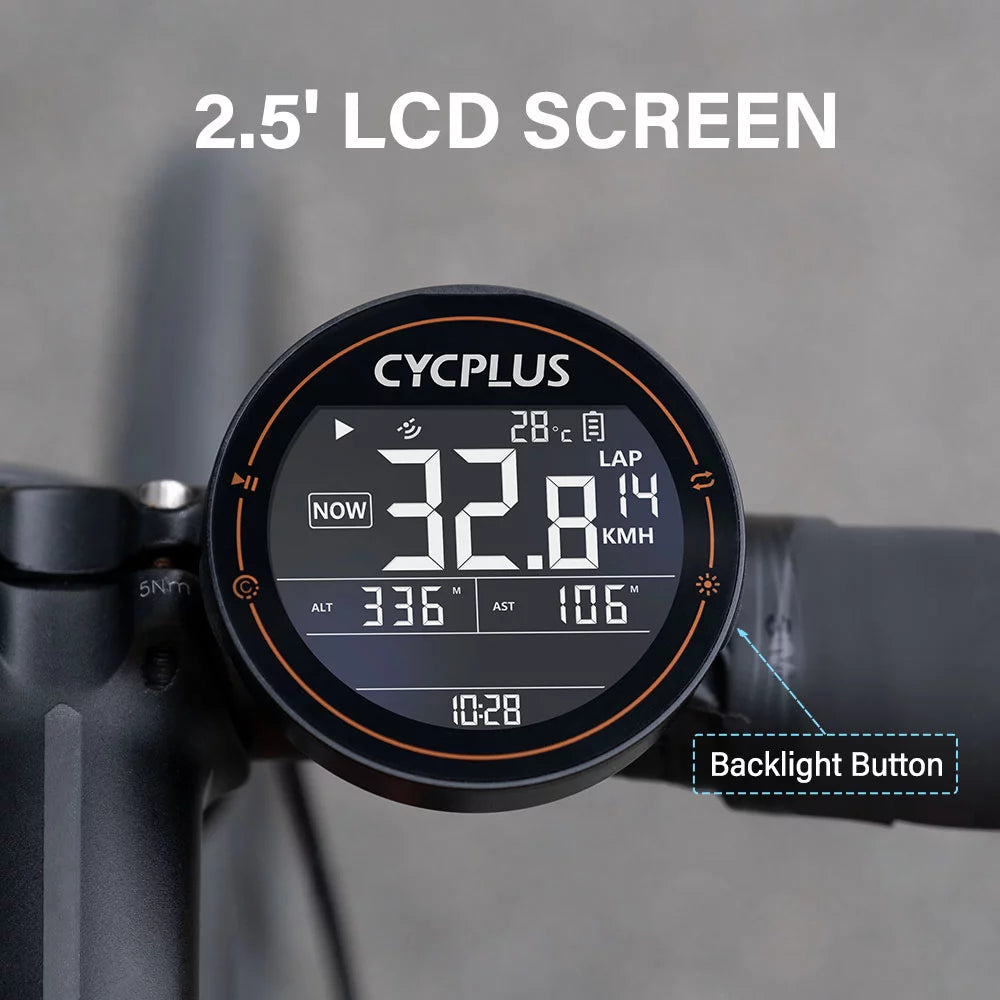 Wireless Bike Computer Speedometer Waterproof with Cadence Sensor Heart Rate Monitor E91482