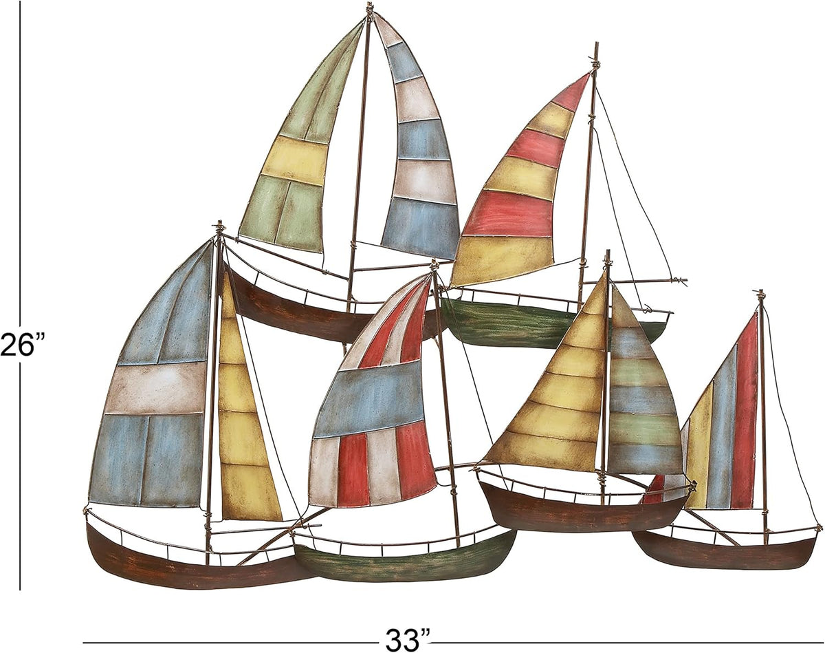 Metal Sailing Boat Decor V671178