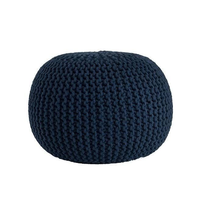 Slate Cotton Twisted Rope Ottoman O8930