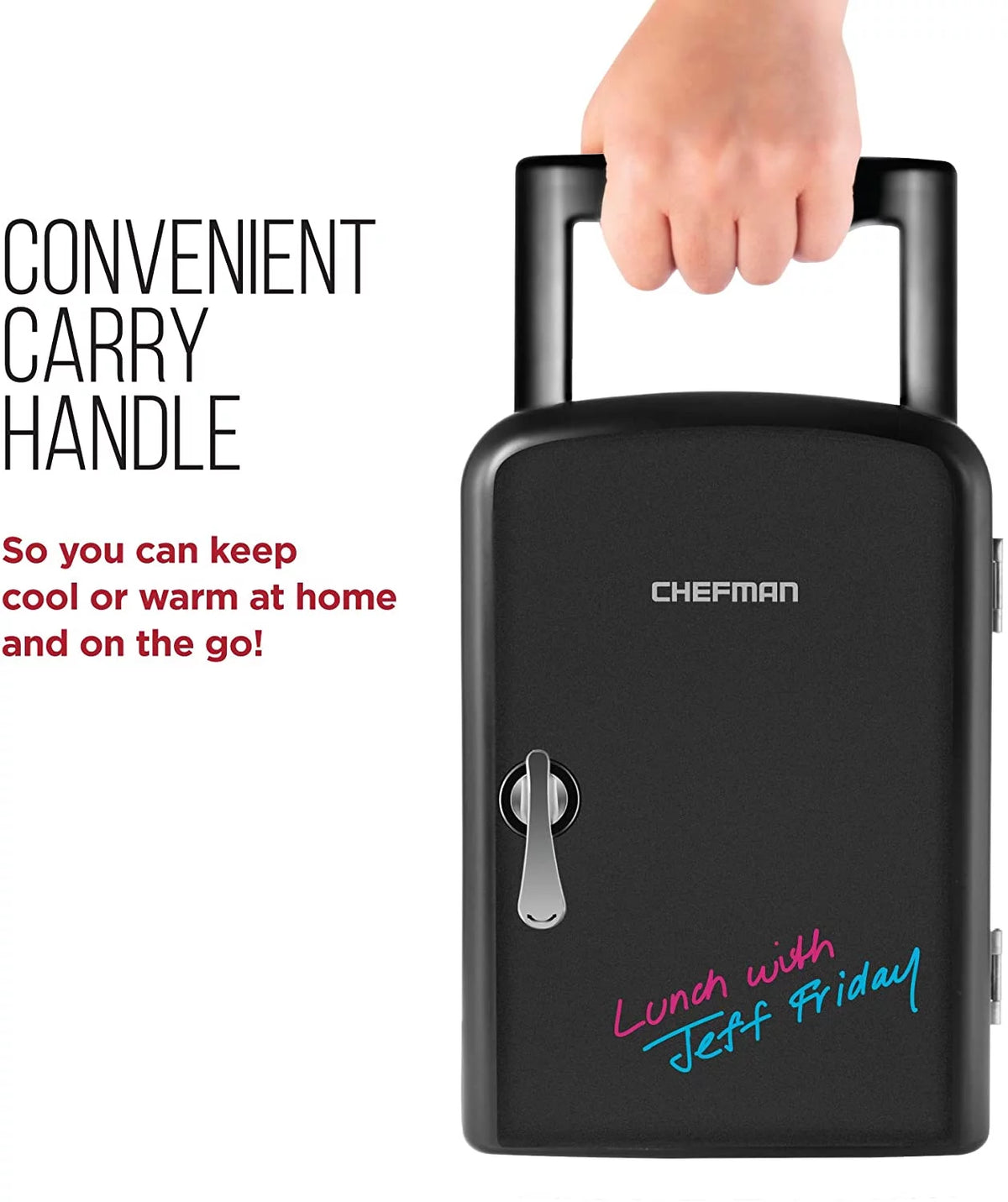 Portable 4L Mini Fridge Black Y408360