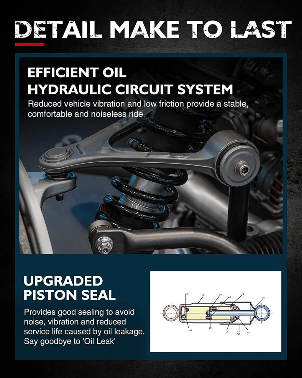Front Shock Absorber Full Set of 2 K816