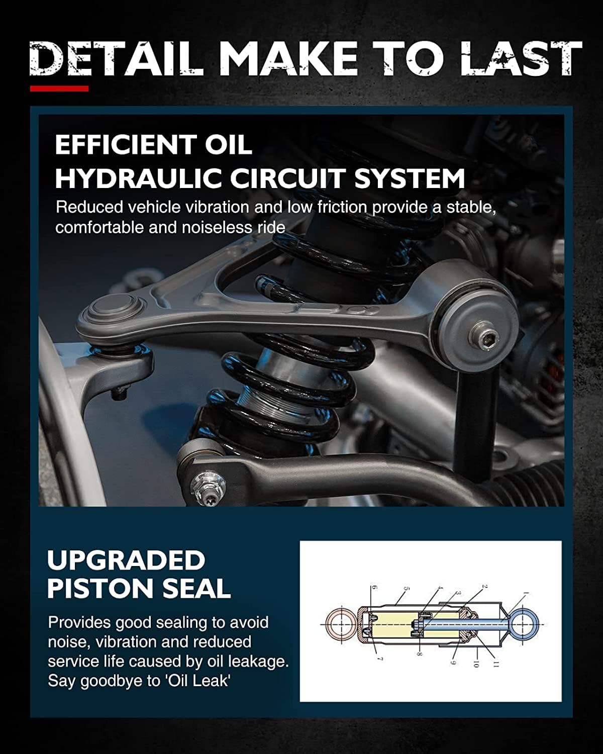 Front Shock Absorber Full Set of 2 K816