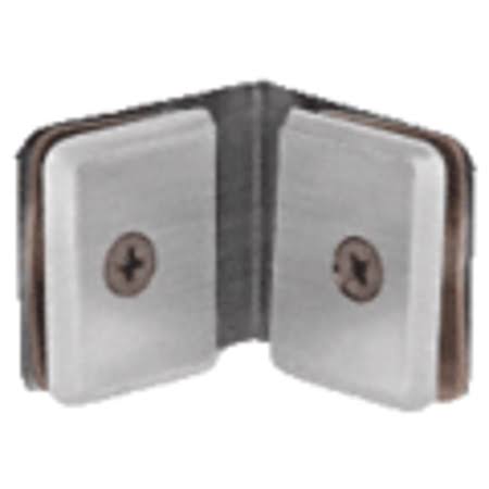 Brushed Satin Chrome Glass-to-Glass Clamp U859