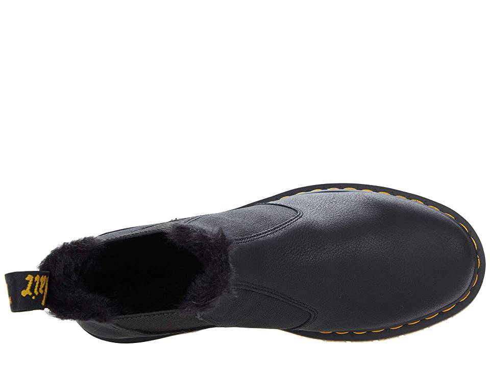Black Faux Fur Lined Chelsea Boots P243054