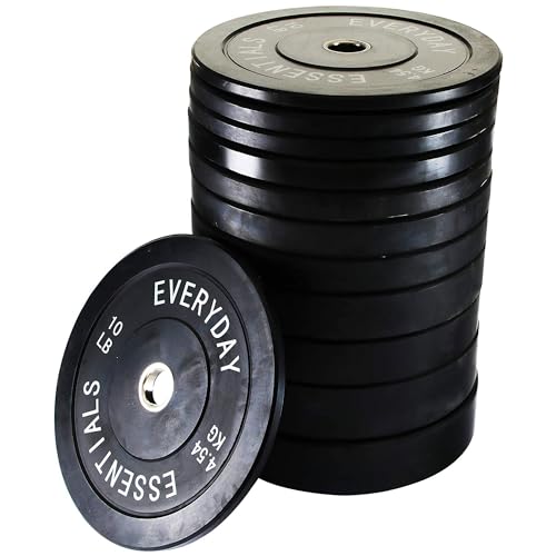 Black Olympic Bumper Plate Weight Plate with Steel Hub J419