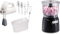 6-Speed Electric Hand Mixer with Whisk, Dough Hooks and Beaters & Electric Vegetable Chopper & Mini Food Processor, 3-Cup, 350 Watts C1471