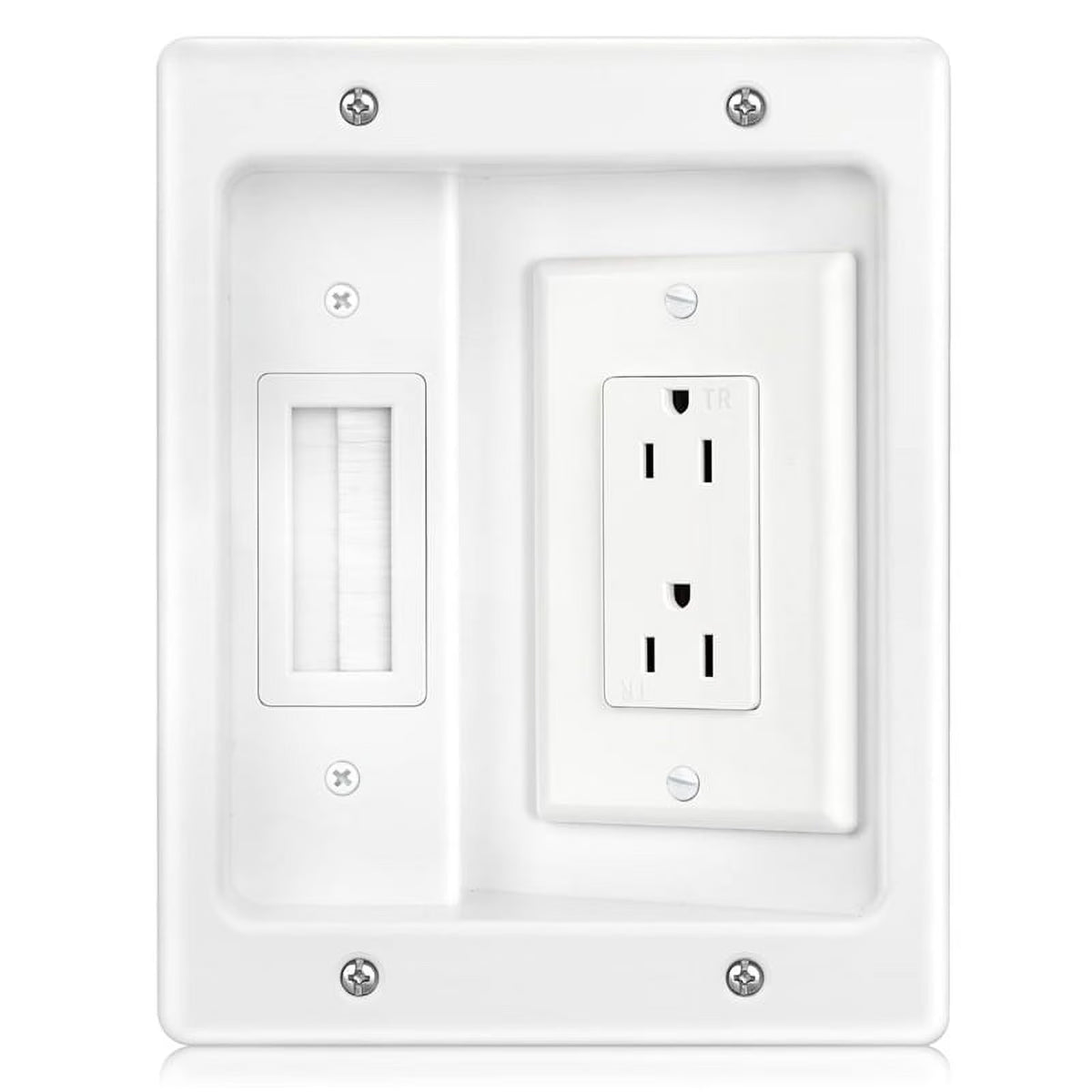 Recessed Outlet Box Cable Management Kit 15A 125V C184674