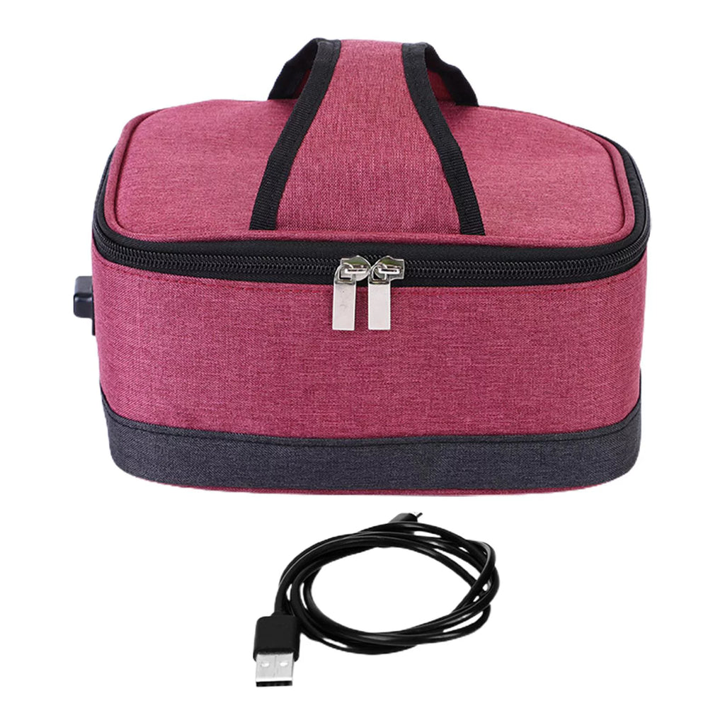 Red Electric Heated Lunch Box Insulation Bag B3511