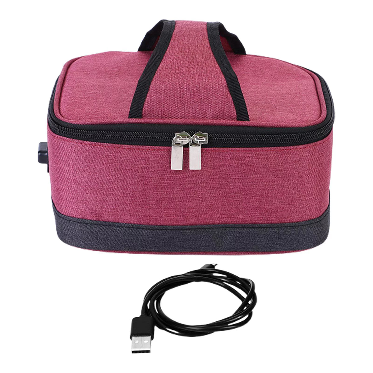 Red Electric Heated Lunch Box Insulation Bag B3511