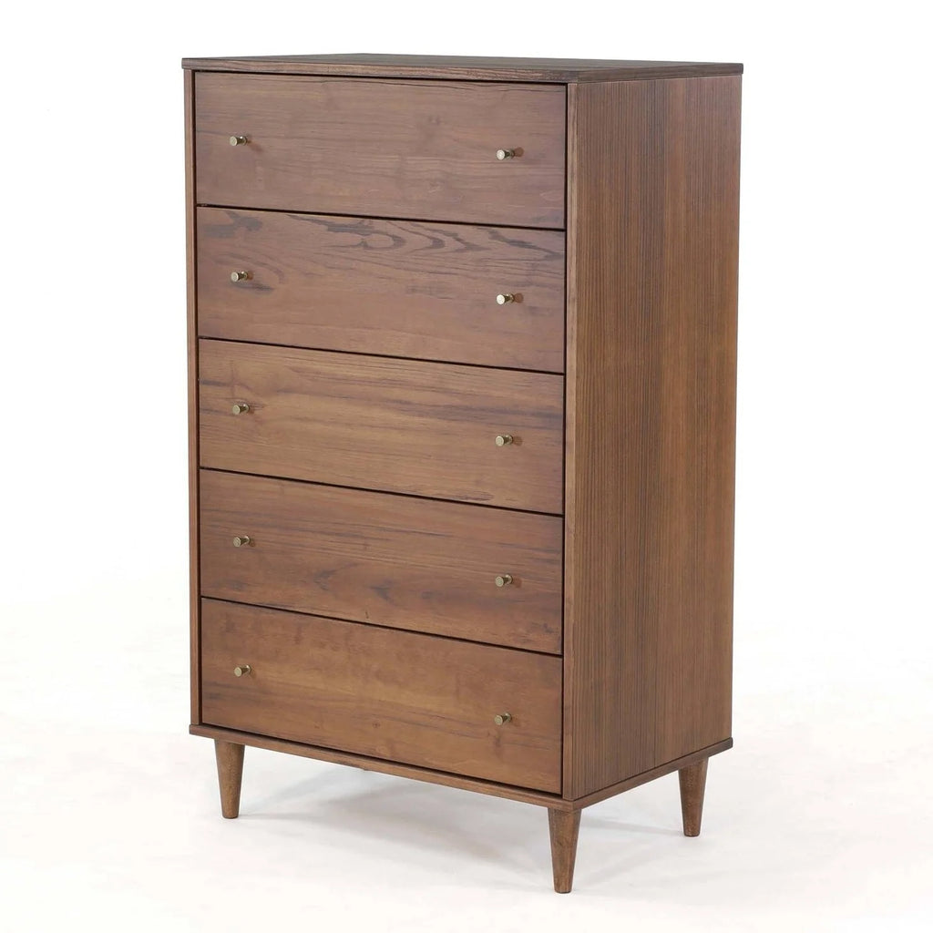 Walnut 5 Drawer Chest Q479829