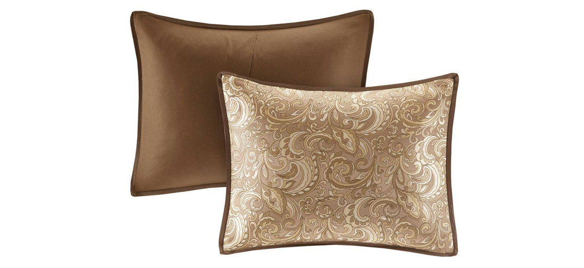 24 Piece Brown Cal King Bedding Set G7234