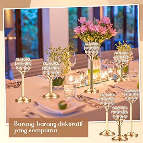 18 Pieces Crystal Candle Holders B314702