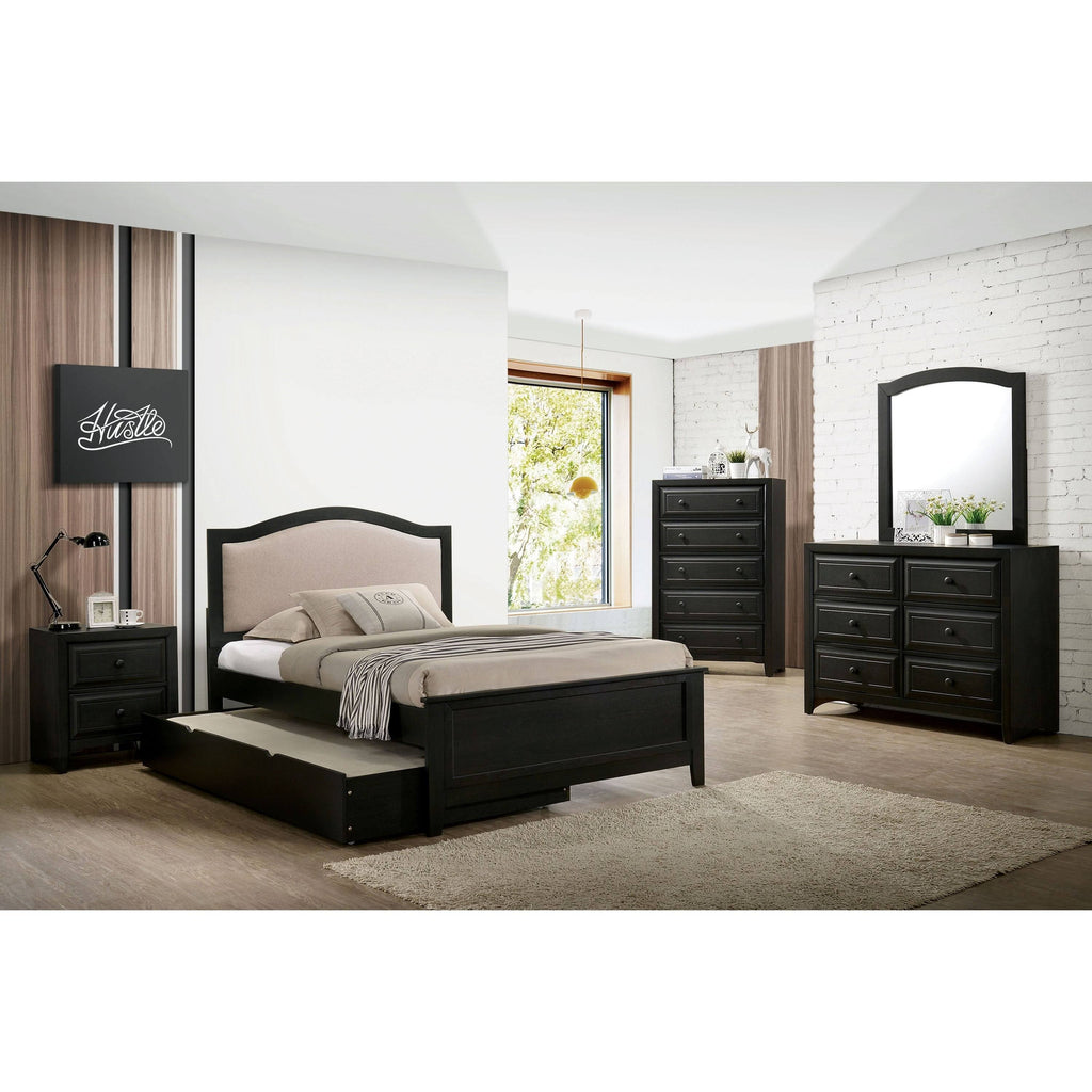 Dark Grey Wood Trundle Y77190