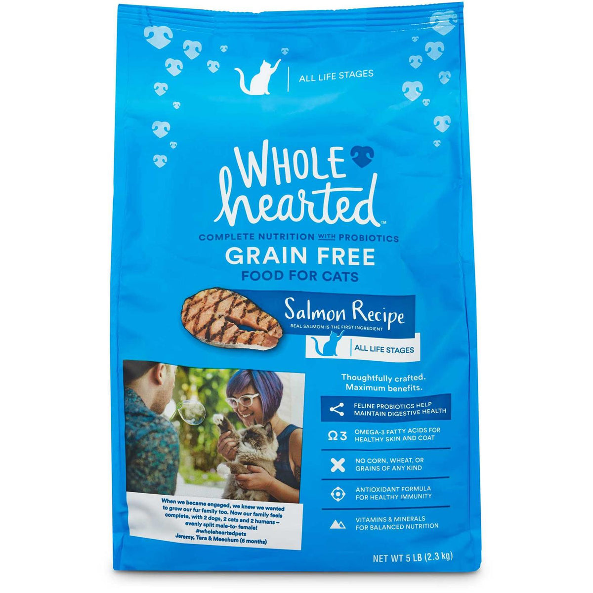 Grain Free Salmon Formula Dry Cat Food P1655