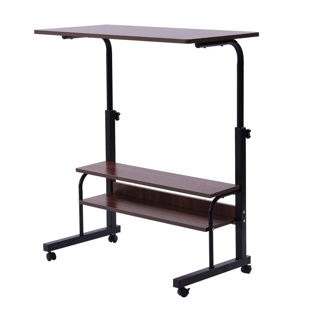 Height Adjustable Portable Mobile Side Table with Wheels M18200