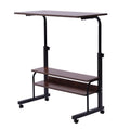 Height Adjustable Portable Mobile Side Table with Wheels M18200