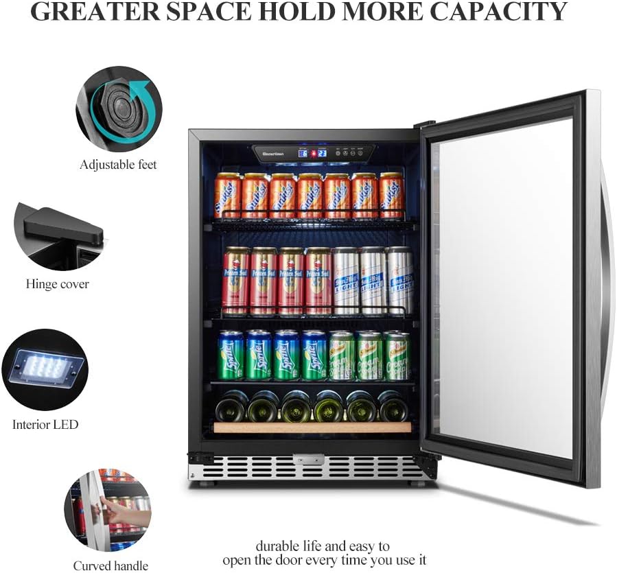 24 Inch 110 Cans Built-in Beverage Cooler Refrigerator K2066