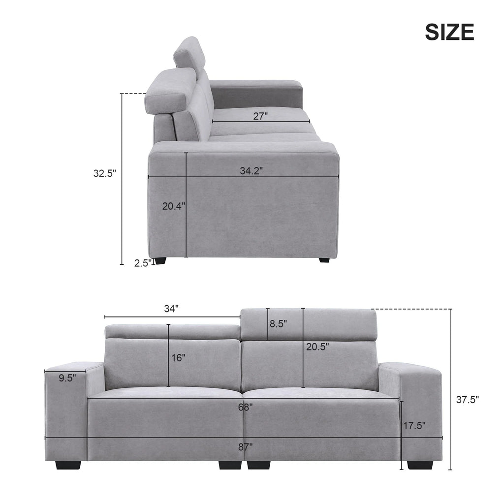 Velvet Sectional Sofa Couch V57858