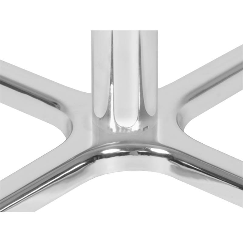 Grey/Chrome Square X-Base Table Y3948