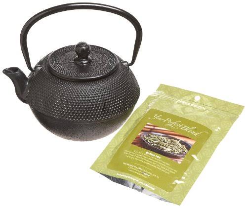 Black Hammered 40 Ounce Cast Iron Teapot W7537