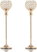 Gold Crystal Candle Holders Set of 2 L91180