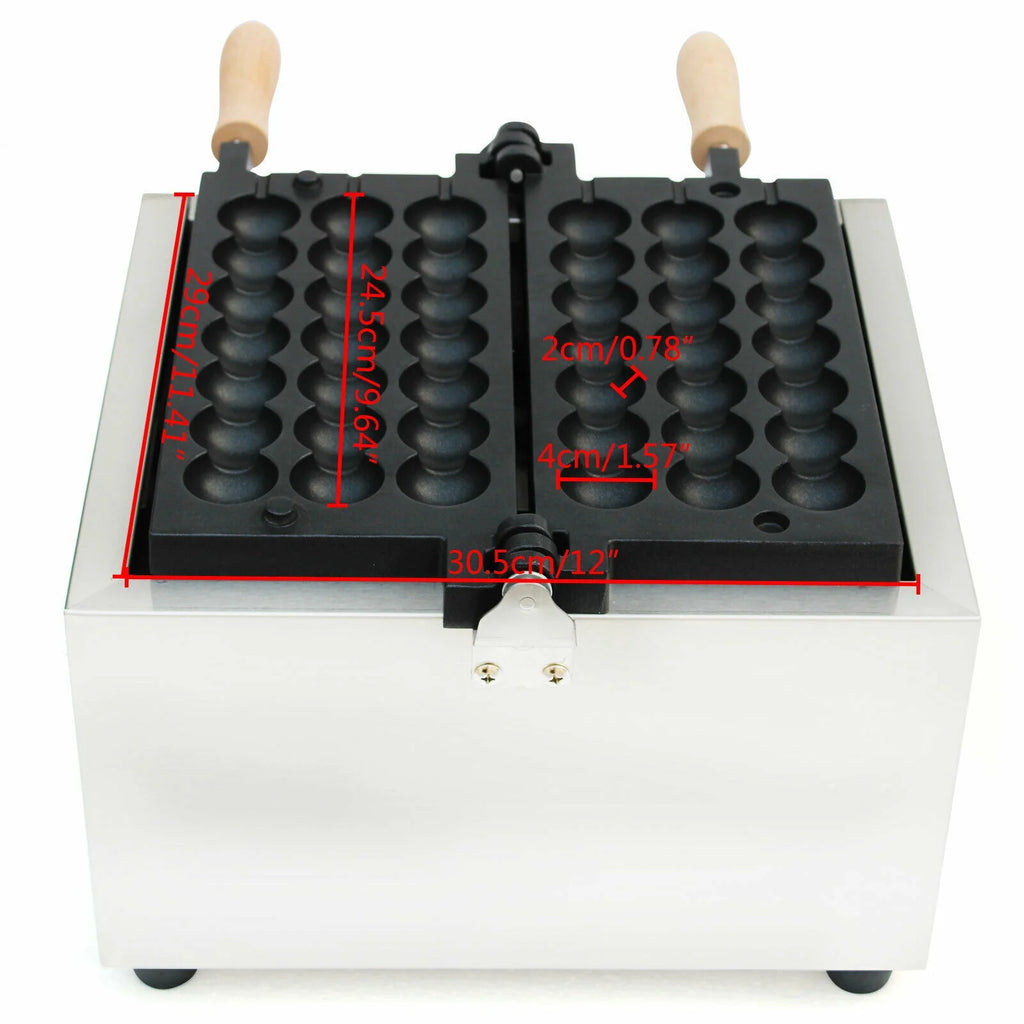 Nonstick Electric Bubble Skewer Waffle Ball Maker 500W K663129