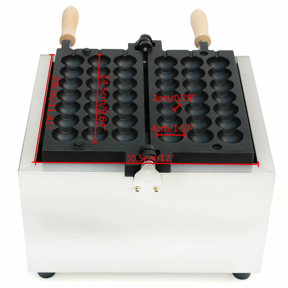 Nonstick Electric Bubble Skewer Waffle Ball Maker 500W K663129