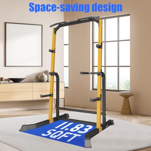 Heavy Duty 1000LB Power Cage Squat Rack with Adjustable Pull-Up Bar P552