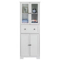 White 4 Doors 1 Pump MDF Bathroom Cabinet I716297
